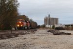 Picking up speed, 7426 leads C-NAMCNT east through town